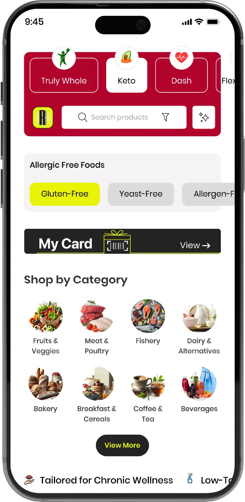 Rawteen app: Home
