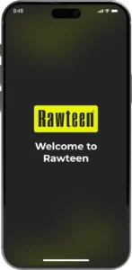 Rawteen app: Splash